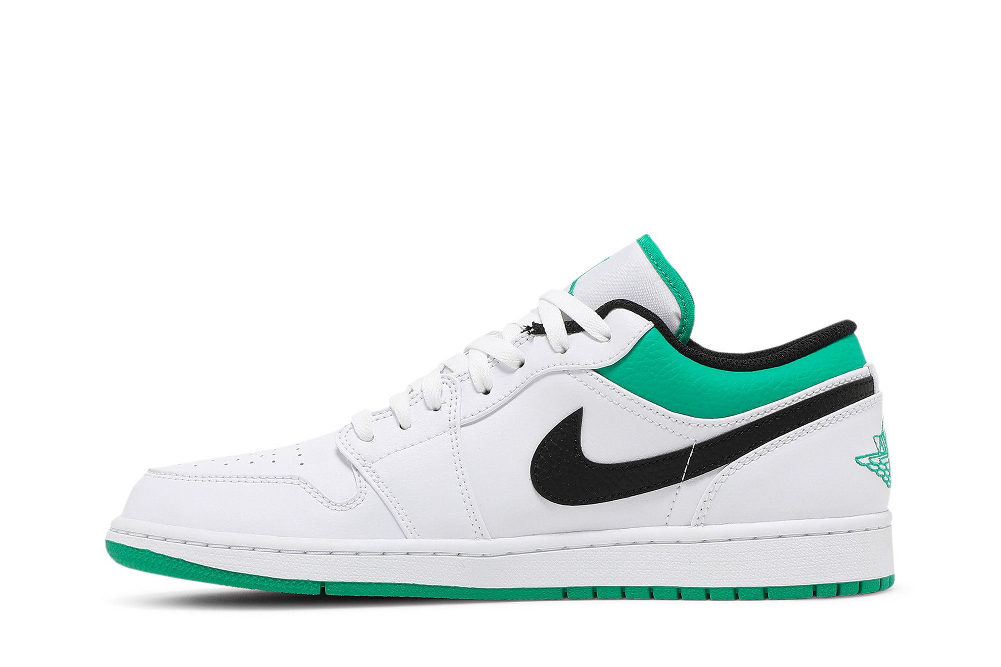 Buy Air Jordan 1 Low 'White Lucky Green' - 553558 129 | GOAT