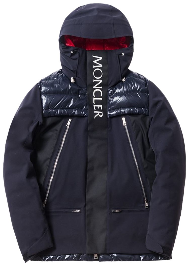 Moncler Genius x Kith Parrachee Long Down Jacket Navy