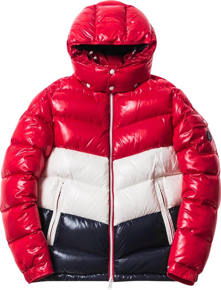 Moncler Genius x Kith Rochebrune Classic Down Jacket 'Red/White/Navy'