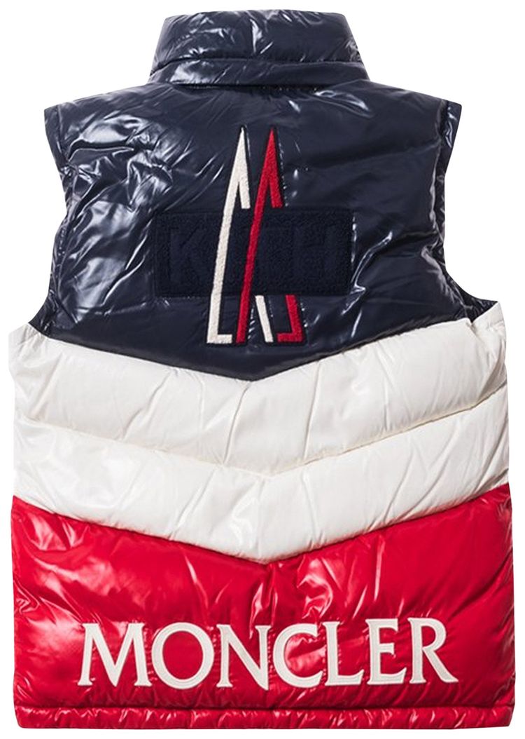 Moncler Genius x Kith Pelat Down Vest NavyWhiteRed