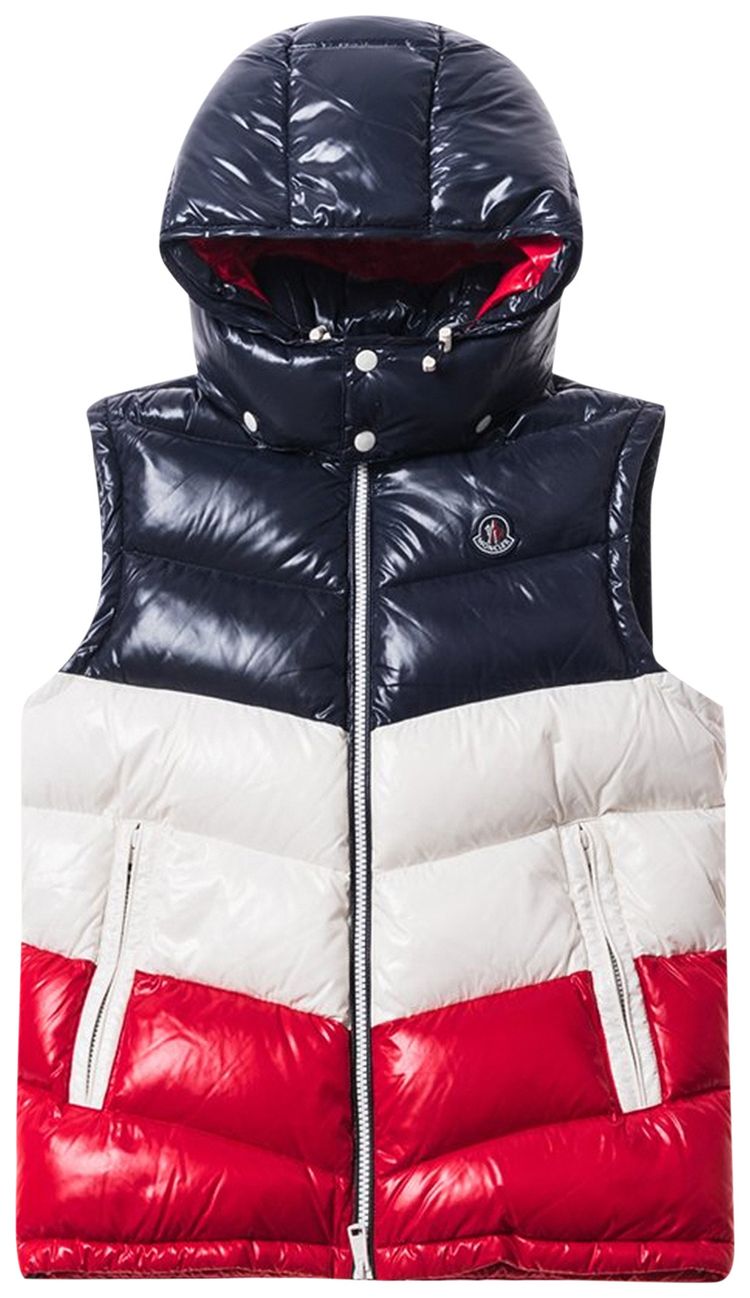 Moncler Genius x Kith Pelat Down Vest NavyWhiteRed