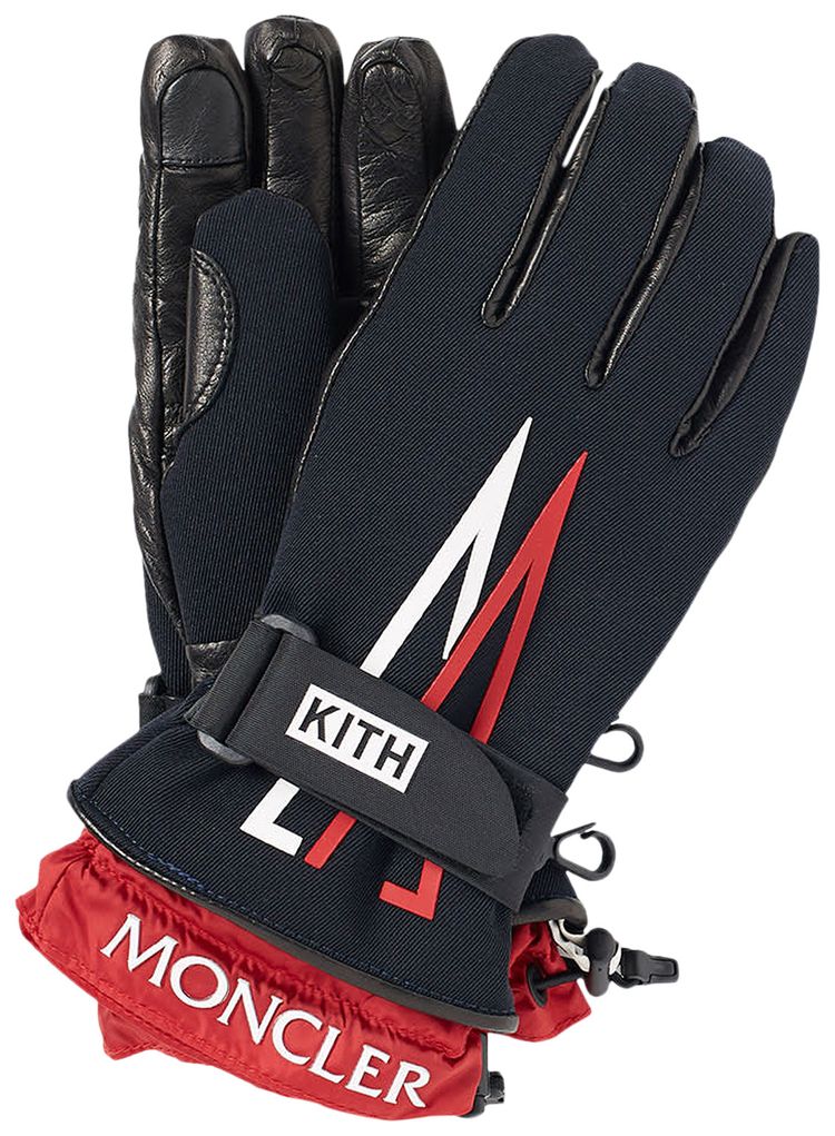 Moncler Genius x Kith Tech Gloves Navy
