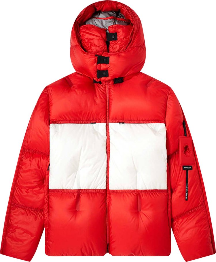 5 Moncler x Craig Green Maher Quilted Down Jacket 'Red/Grey/White'
