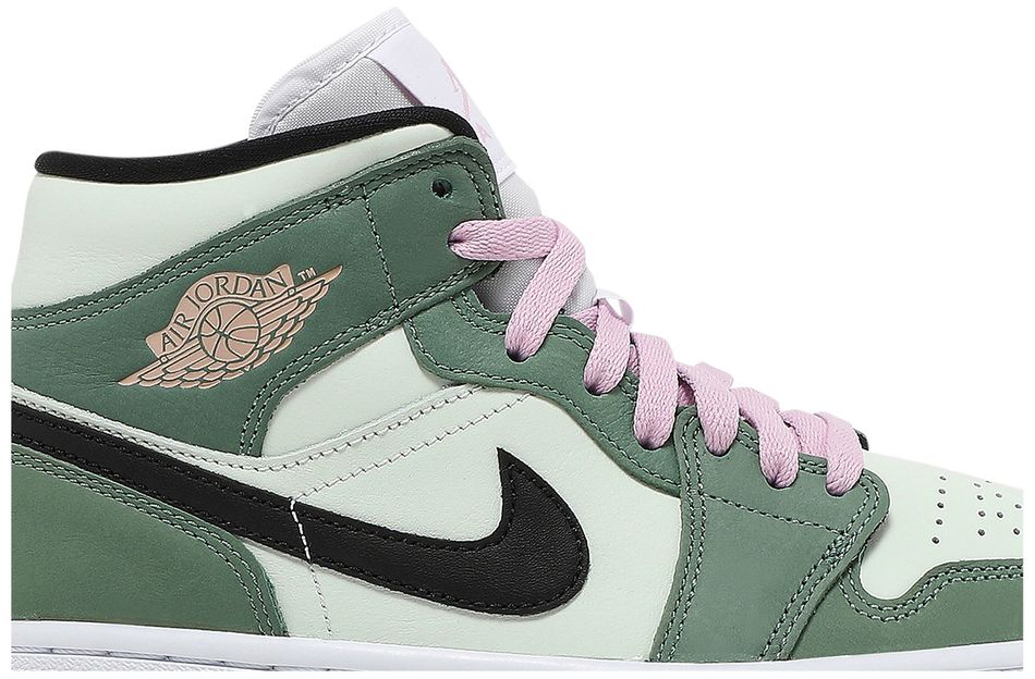 wmns air jordan 1 mid dutch green