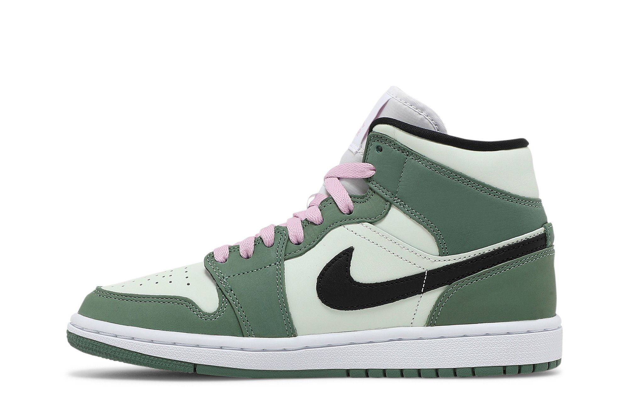Pink and green jordan 1 top