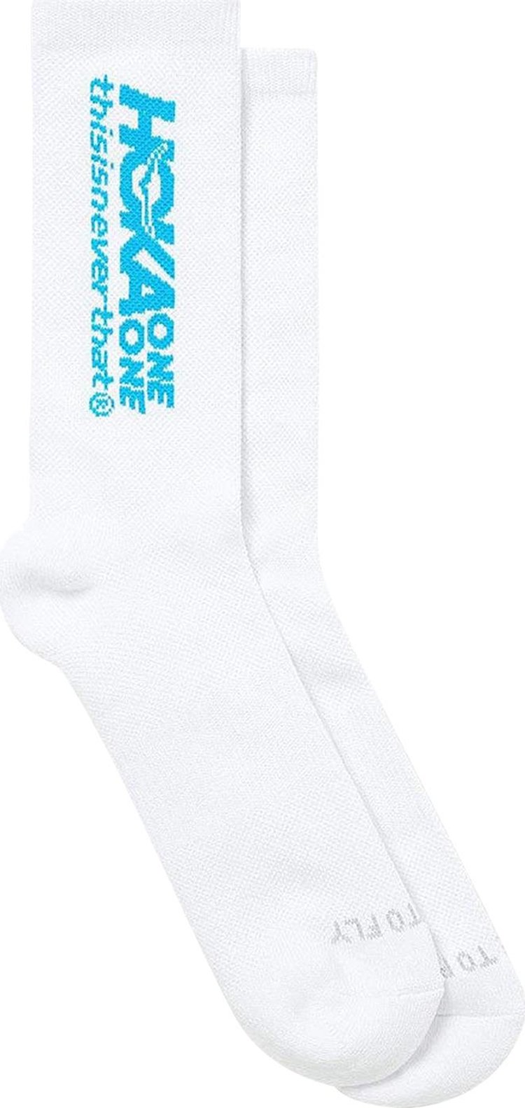 thisisneverthat x Hoka One One Performance Crew Socks White