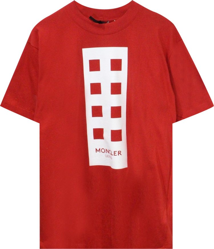 Moncler Genius x Palm Angels Maglia T-Shirt 'Red'