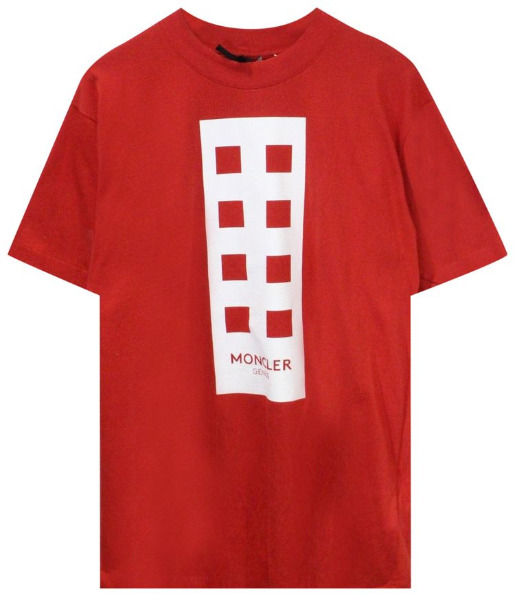 Moncler Genius x Palm Angels Maglia T Shirt Red
