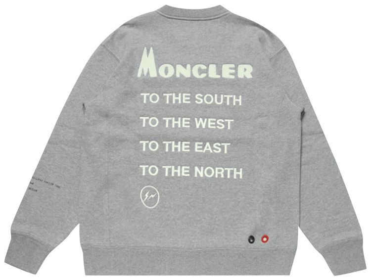 Moncler Genius x Fragment Hiroshi Fujiwara Maglia Crewneck Grey