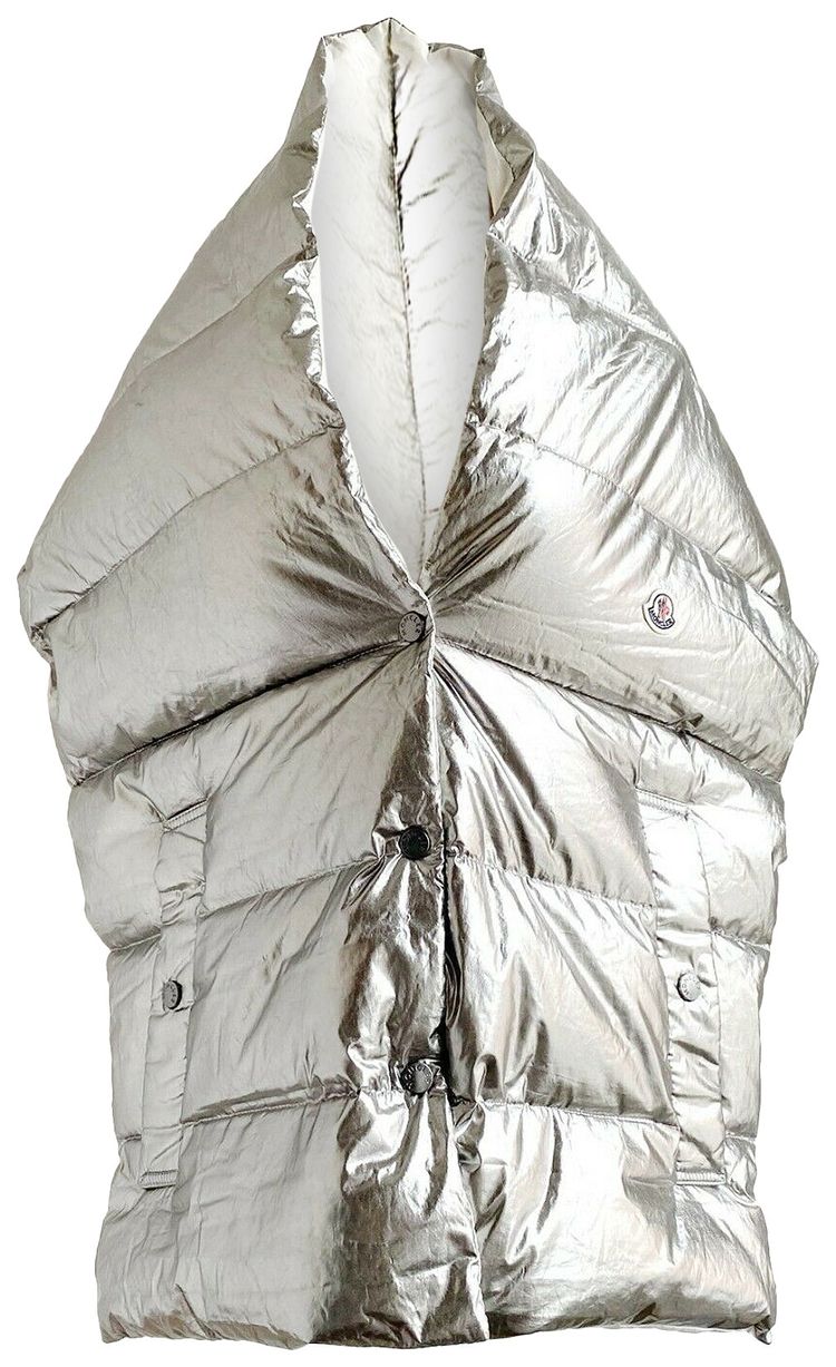 Moncler Genius x Fragment Hiroshi Fujiwara Padded Scarf Silver