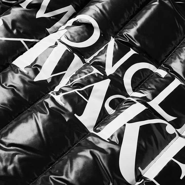 Moncler Genius x Awake NY Back Print Down Gilet Black