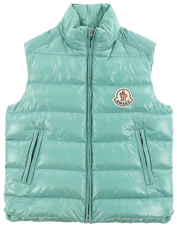 Moncler Genius x Awake NY Back Print Down Gilet Green