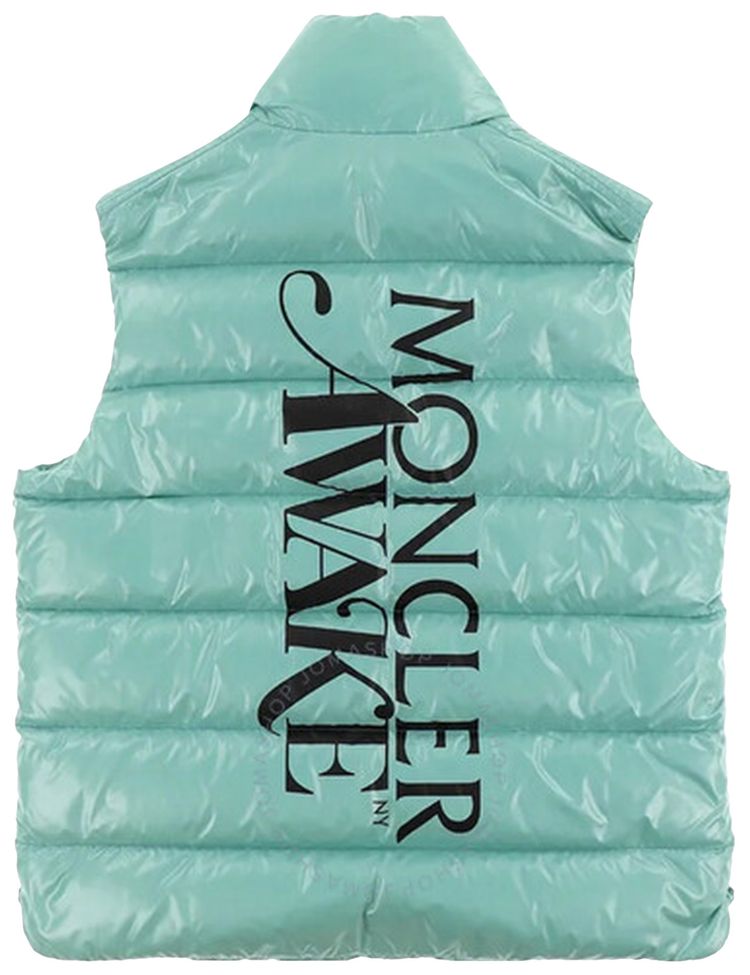 Moncler Genius x Awake NY Back Print Down Gilet Green