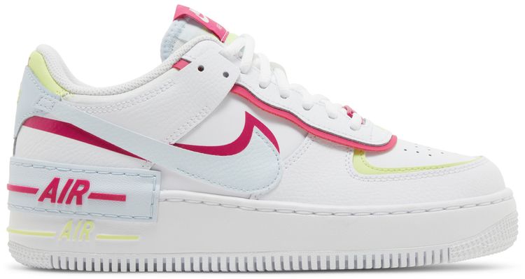 Nike Wmns Air Force 1 Shadow White Blue Tint Fireberry