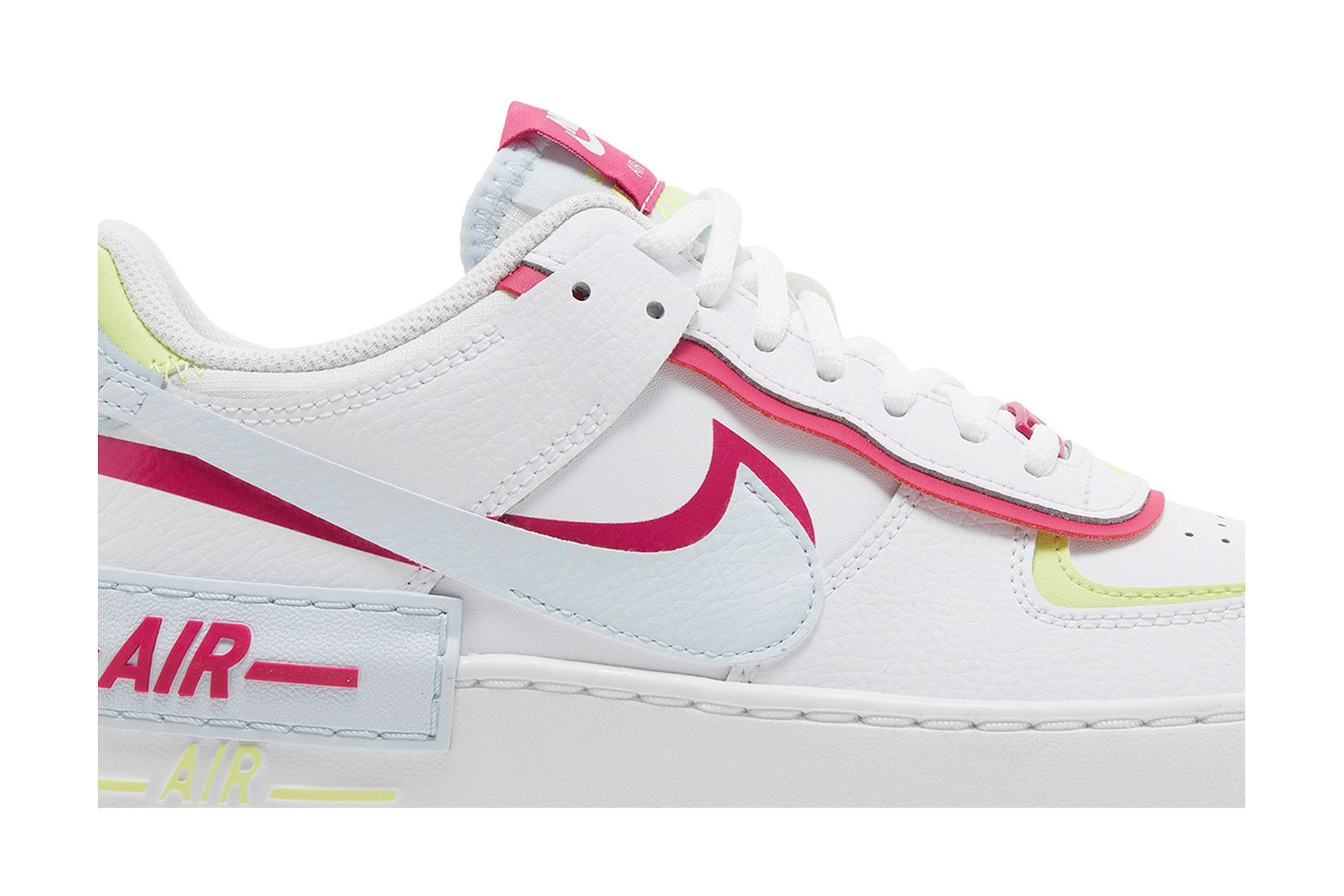 【NIKE】 WOMEN'S AIR FORCE 1 SHADOW ◆大人気◆ FQ8885 100 WMNS) Nike Air Force 1 Shadow 'White Pink Yellow' FQ8885-100