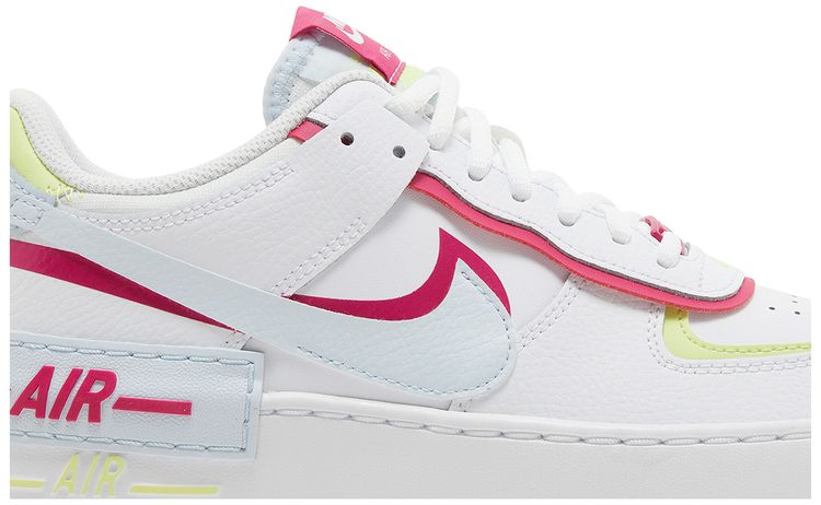 Nike Wmns Air Force 1 Shadow White Blue Tint Fireberry