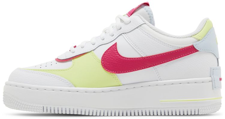 Nike Wmns Air Force 1 Shadow White Blue Tint Fireberry