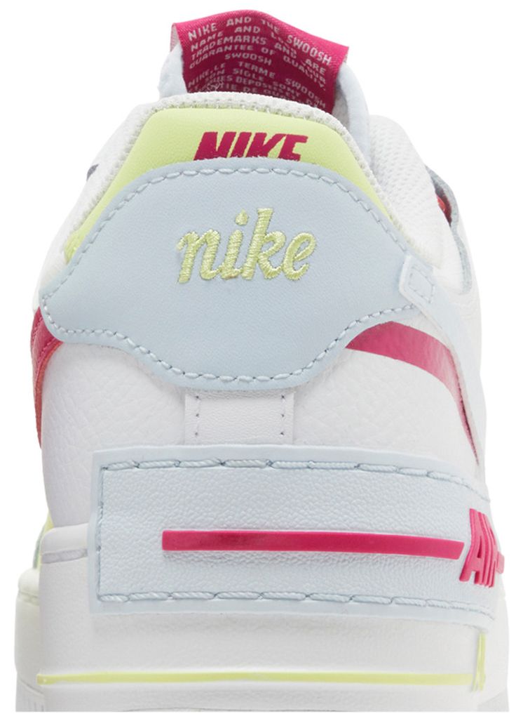 Nike Wmns Air Force 1 Shadow White Blue Tint Fireberry