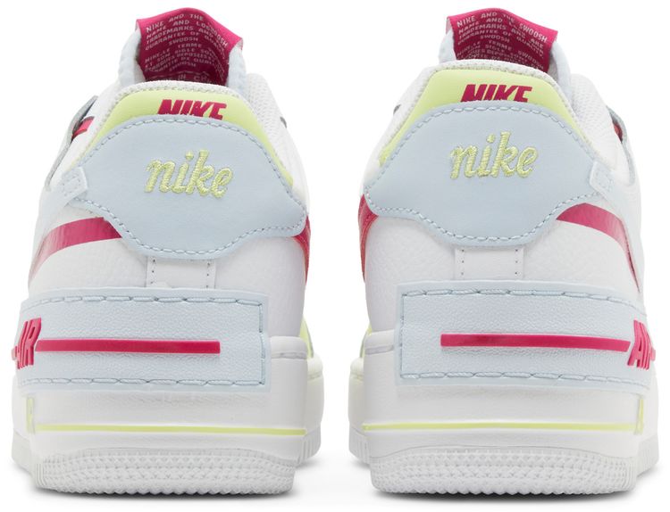 Nike Wmns Air Force 1 Shadow White Blue Tint Fireberry