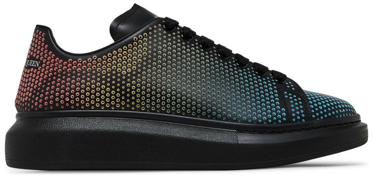 Alexander McQueen Oversized Sneaker Perforated   Black Multi Color