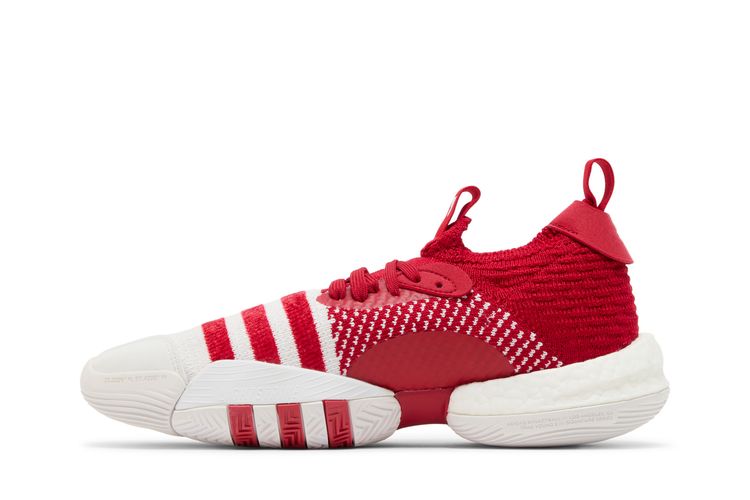 Adidas Trae Young 2 Basketball Power Red White Size 13 Mens Brand New H03845 Adidas Trae Young 2 Team Power Red White Men main image 3