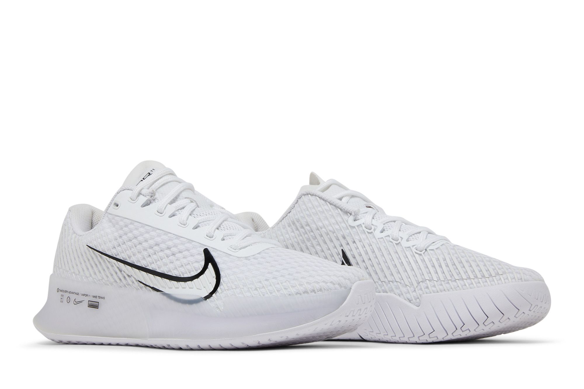 Buy Wmns NikeCourt Air Zoom Vapor 11 HC 'White Black' - DR6965 100