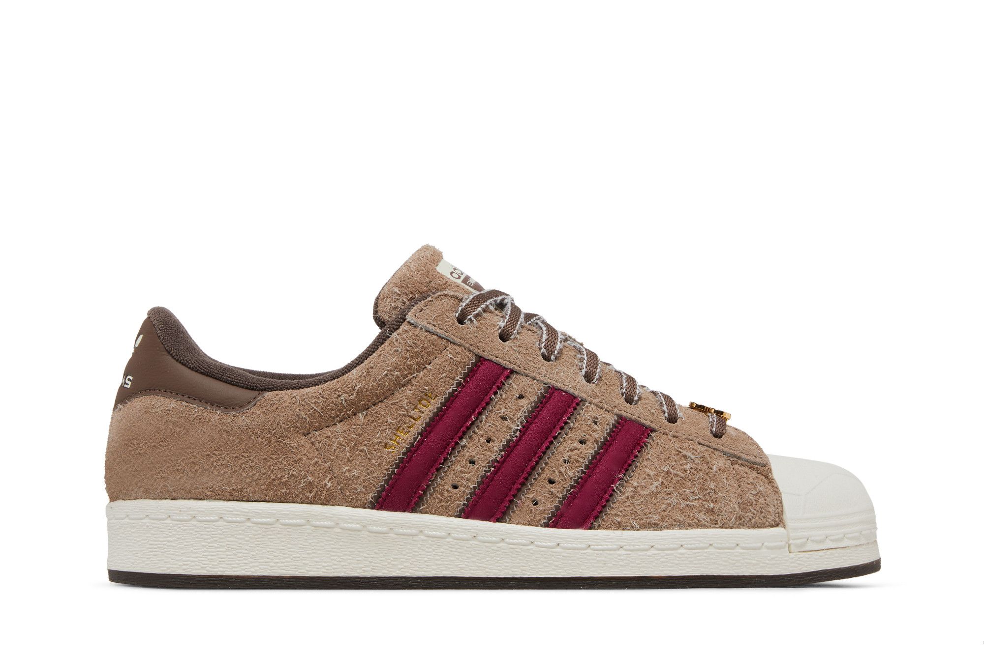High top shell toe adidas burgundy best sale