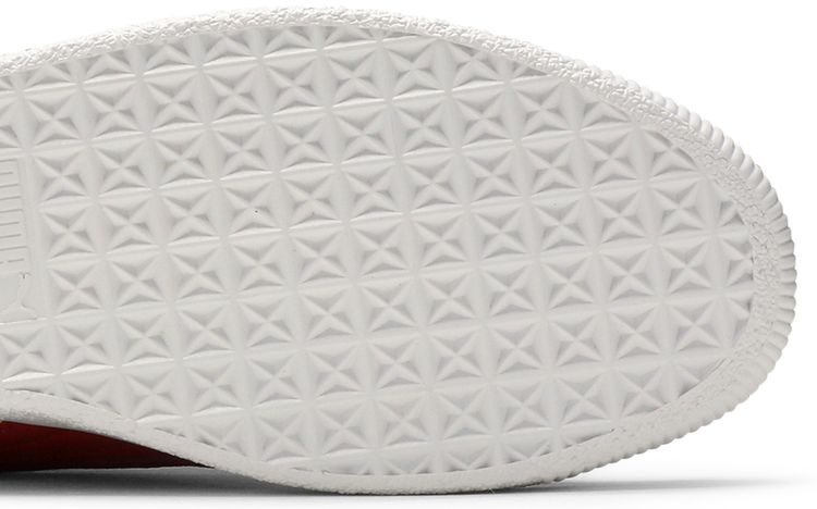 Puma Clyde Core Leather Foil White Cherry