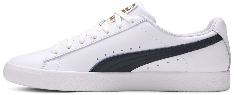 Puma Clyde Core Leather Foil White Navy