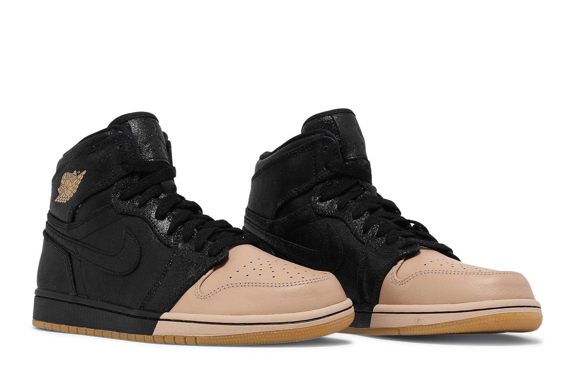 スニーカー NIKE Air Jordan 1 Retro High Dip-Toe Black 2018 SS18 WMNS Buy Wmns Air Jordan 1 Retro High Premium 'Dipped Toe - Black