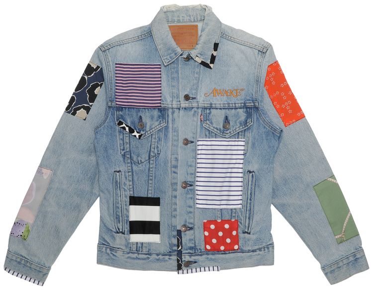 Awake NY x Levis Trucker Jacket Denim Patchwork