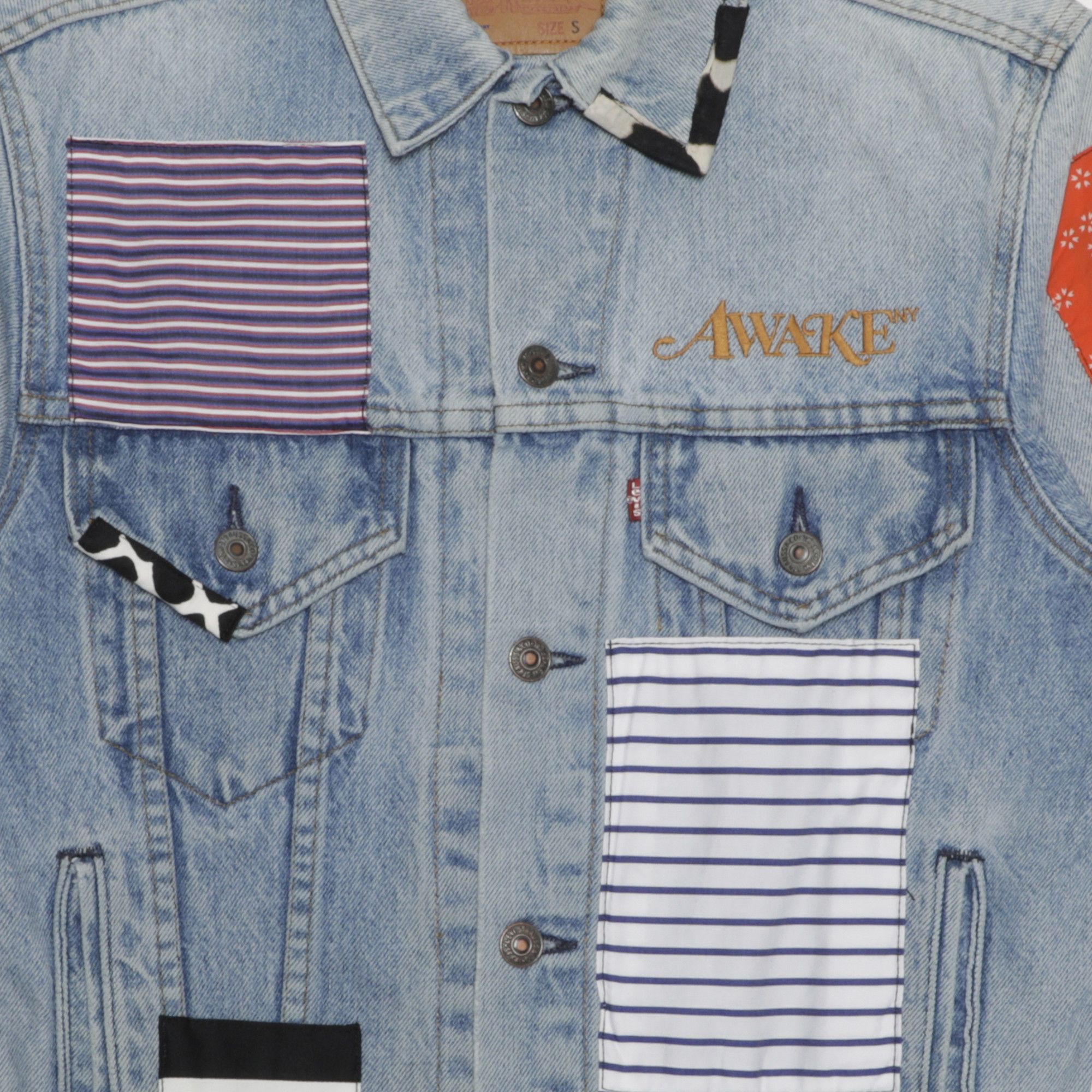 Awake NY x Levi's Trucker Jacket リーバイス Buy Awake NY x Levi's Trucker Jacket 'Denim Patchwork' - WK LEVI