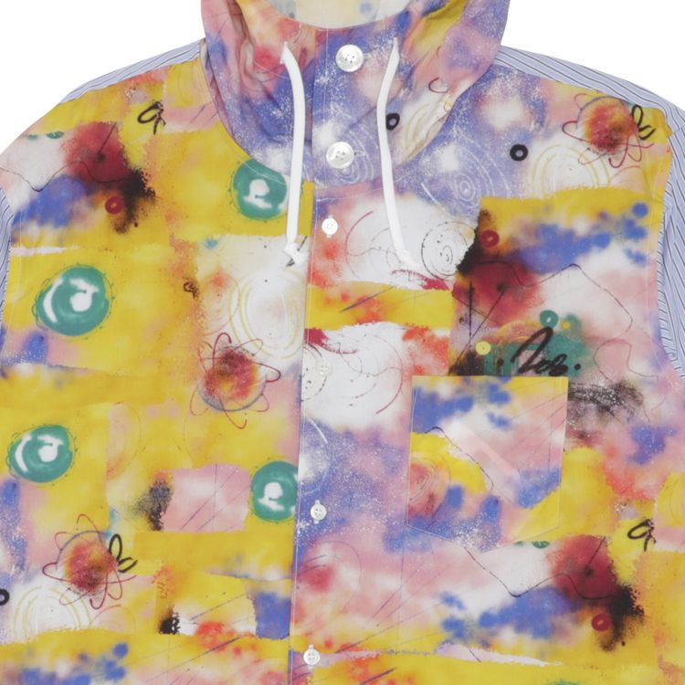 Comme des Garcons SHIRT x Futura Button Up Hooded Shirt Print C