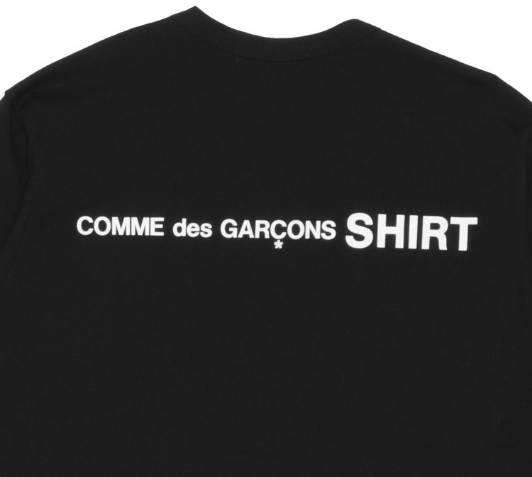 Comme des Garcons SHIRT Long Sleeve Graphic T Shirt Black