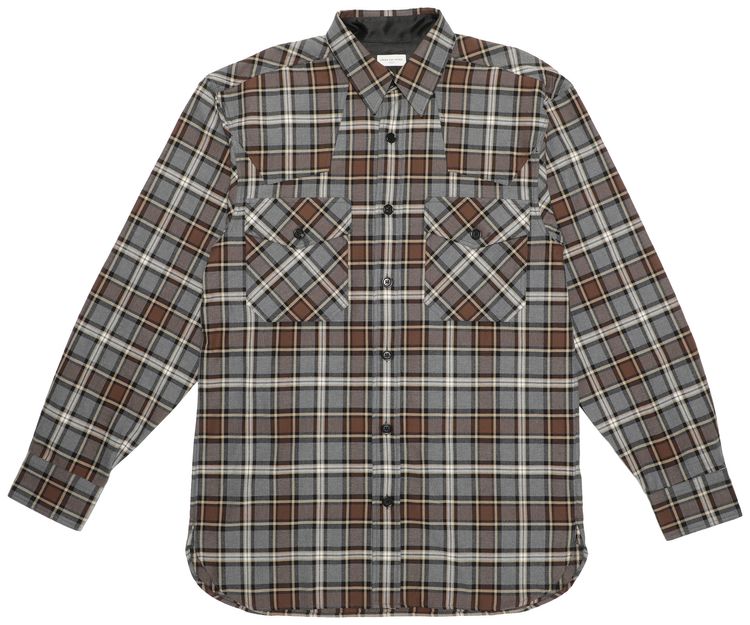 Dries Van Noten Carwick Shirt Gray Plaid
