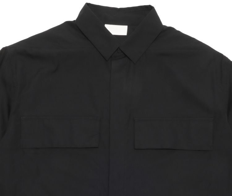 Fear of God Exclusively For Ermenegildo Zegna Oversized Short Sleeve Shirt Matte Black