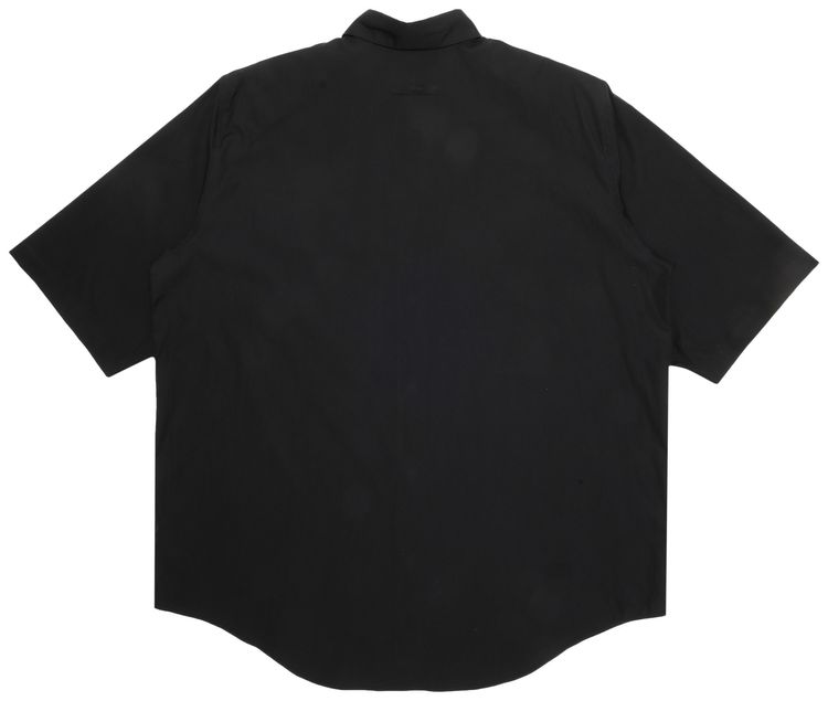 Fear of God Exclusively For Ermenegildo Zegna Oversized Short Sleeve Shirt Matte Black