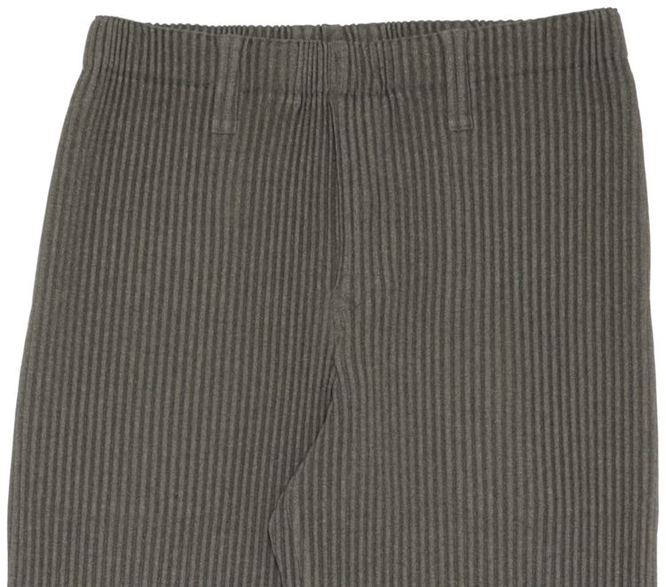 Homme Plisse Issey Miyake Slim Pleated Pants Brown