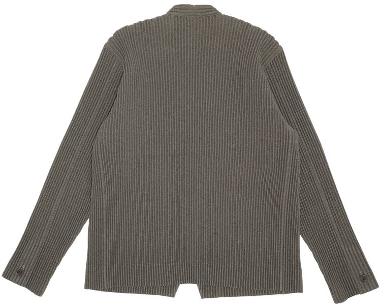 Homme Plisse Issey Miyake V Neck Jacket Brown