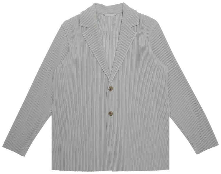 Homme Plisse Issey Miyake Pleated Blazer Grey