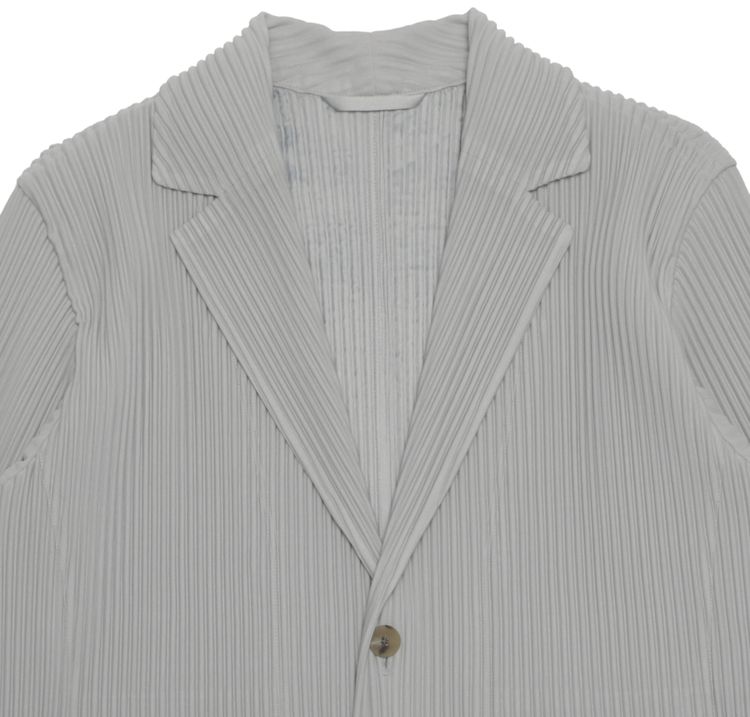 Homme Plisse Issey Miyake Pleated Blazer Grey