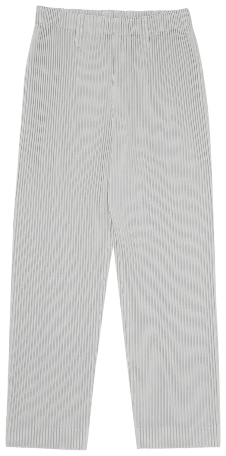 Homme Plisse Issey Miyake Basic Pleated Trousers Grey