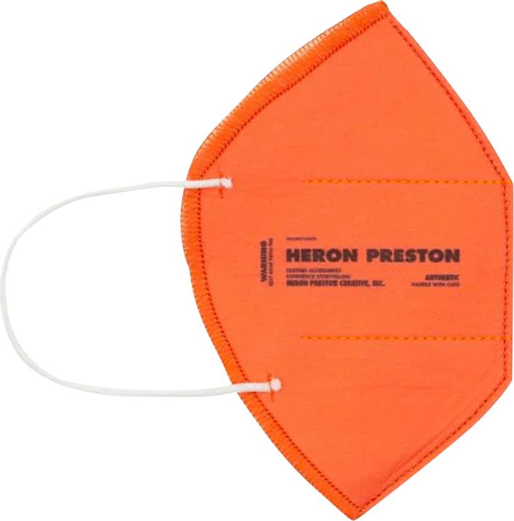 Heron Preston Resuable Mask OrangeBlack