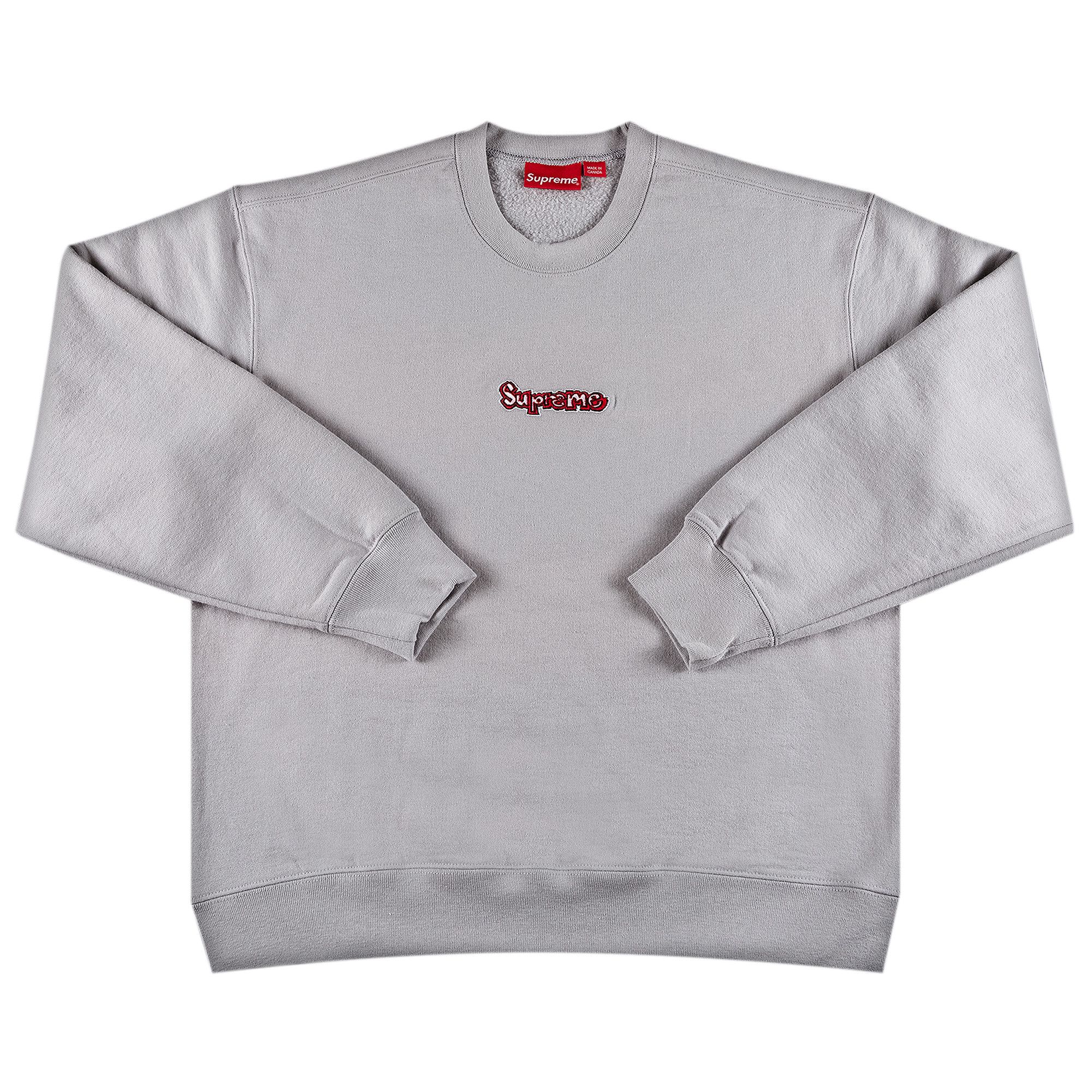 Supreme grey crewneck online