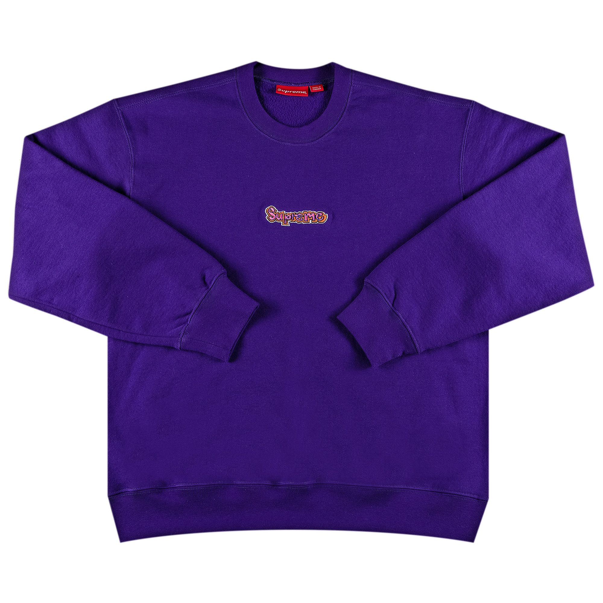 Size xl Supreme Gonz Logo Crewneck Purple