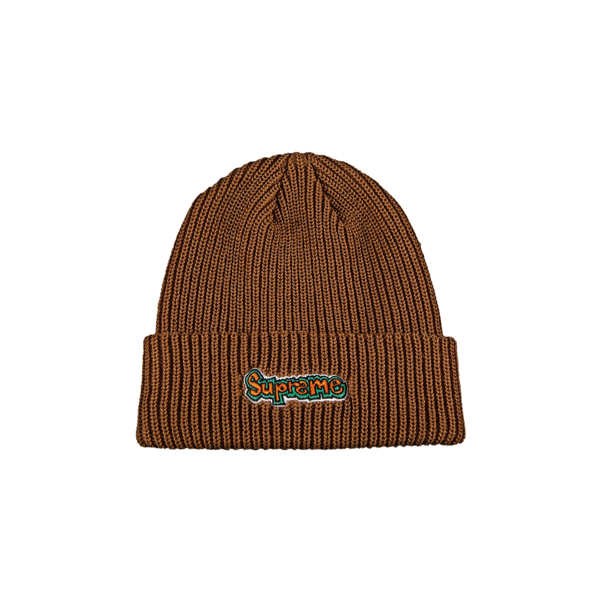 【期間限定特価】 Beanie Logo Gonz Supreme Buy 'Brown' GOAT | BROWN SS21BN26 - 帽子