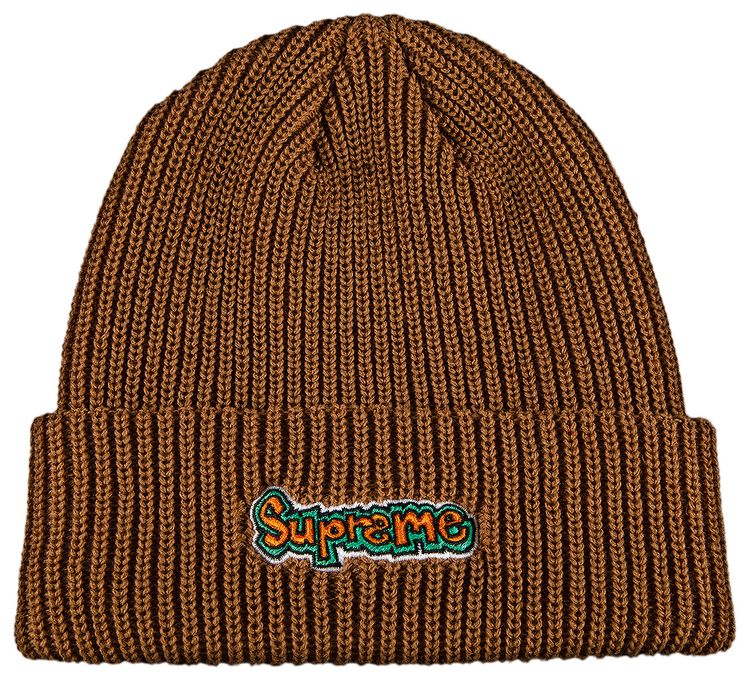 Supreme Gonz Logo Beanie Brown