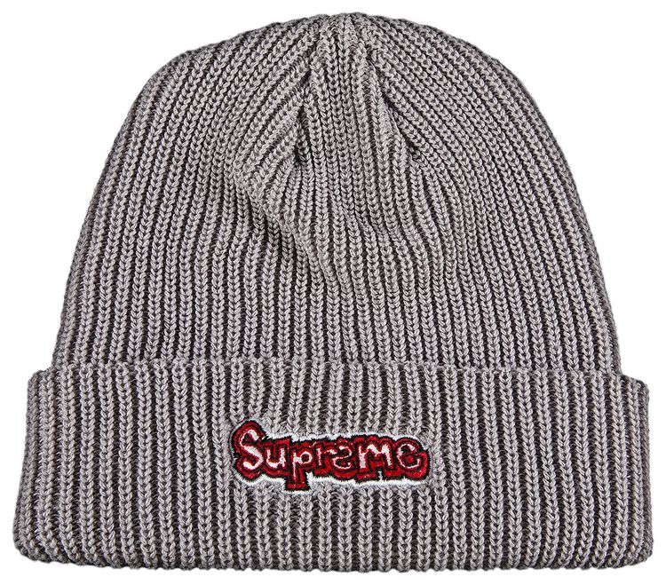 Supreme Gonz Logo Beanie Grey