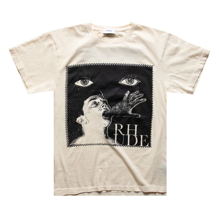 Rhude Post Stamp Tee White