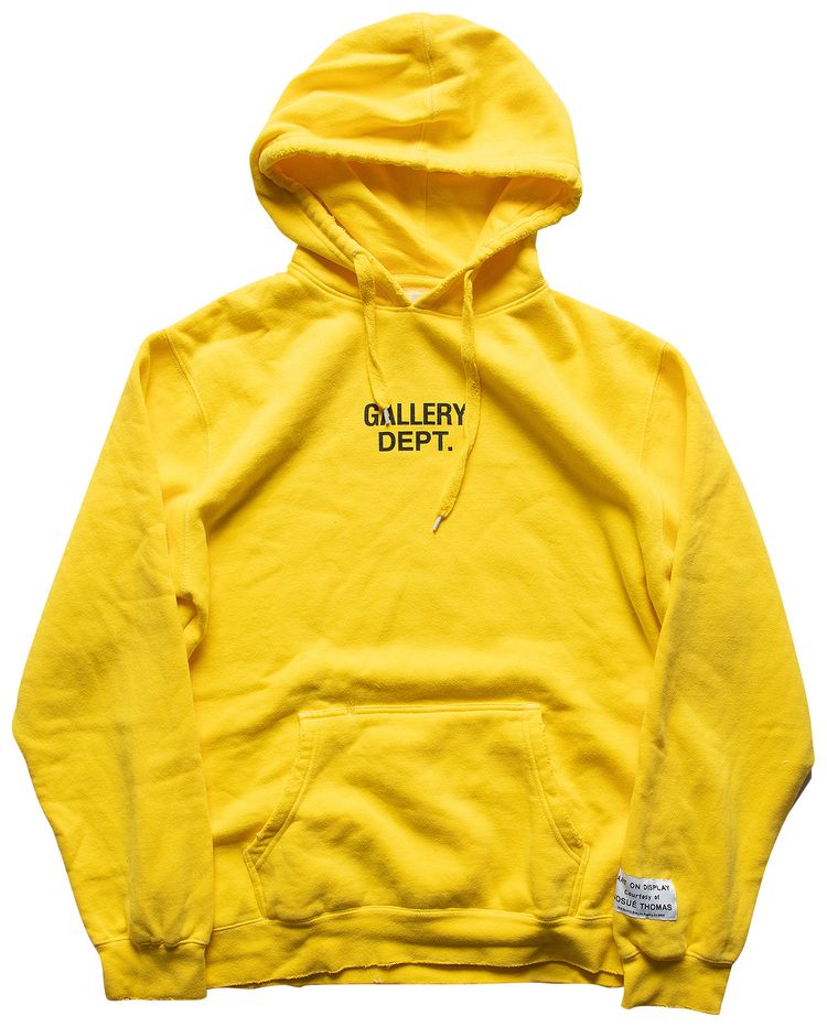 Gallery Dept Center Logo Hoodie Yellow